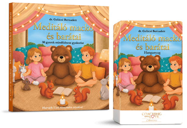 Meditáló mackó és barátai könyv +8 meditációs hanganyag